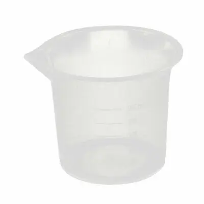 25 мл лаборатория прозрачная пластиковая емкость для жидкости мерный стаканчик