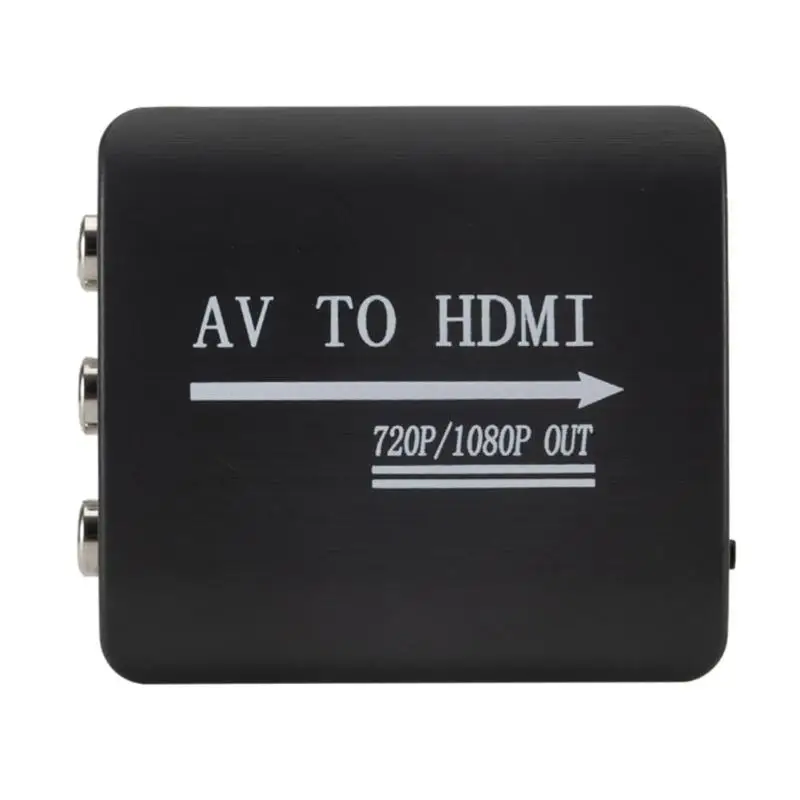 Мини AV к HDMI конвертер цифровой сигнал кабель передатчика Поддержка NTSC PAL RCA/AV/CVSB к HDMI адаптер коробка