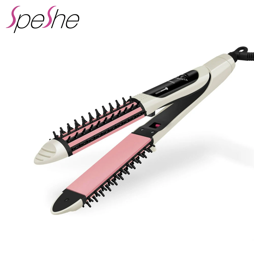 hair straightener brush and curler