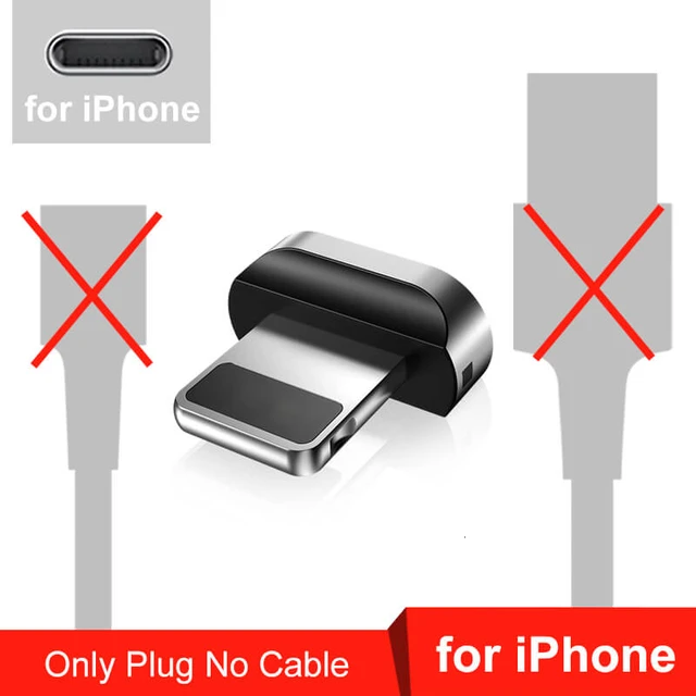 Elough Quick Magnetic Charger 3.0 4.0 Micro USB Cable for iPhone 8 POCO X3 Xiaomi Fast Magnetic Phone Charging Cord Type C Cable Only for iPhone Plug