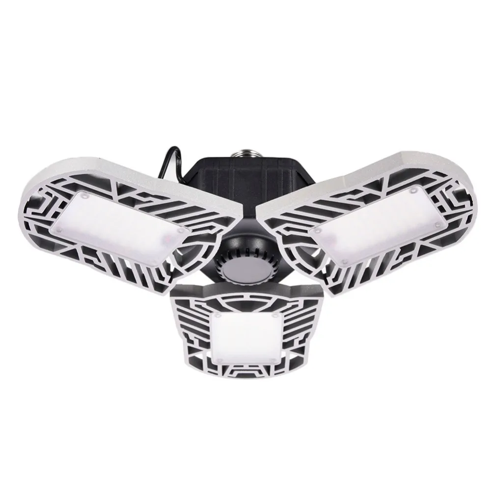 Led Garage Lamp UFO Deform Industrial Lamp E27/E26 Led High Bay Light 60/80W Workshop Parking Warehouse Lamp 85-265v