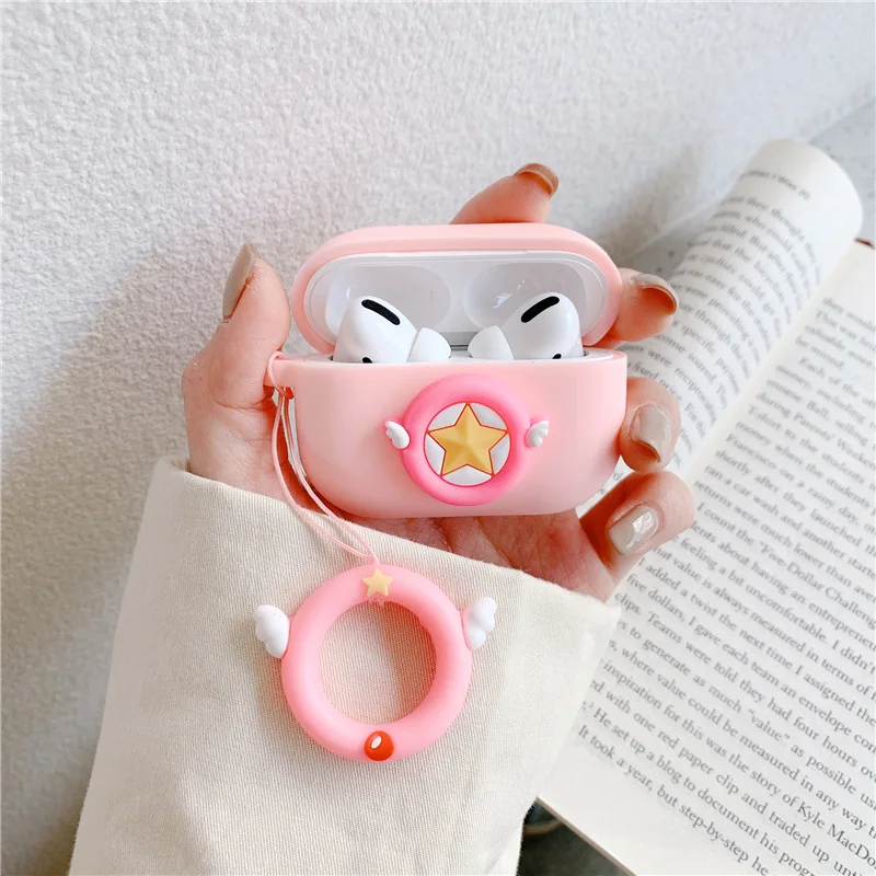 

For AirPods Pro Case 3D Sakura Amine Cute Cartoon Soft Silicone Earphone Cases For Apple Airpod Pro Case Cover Funda