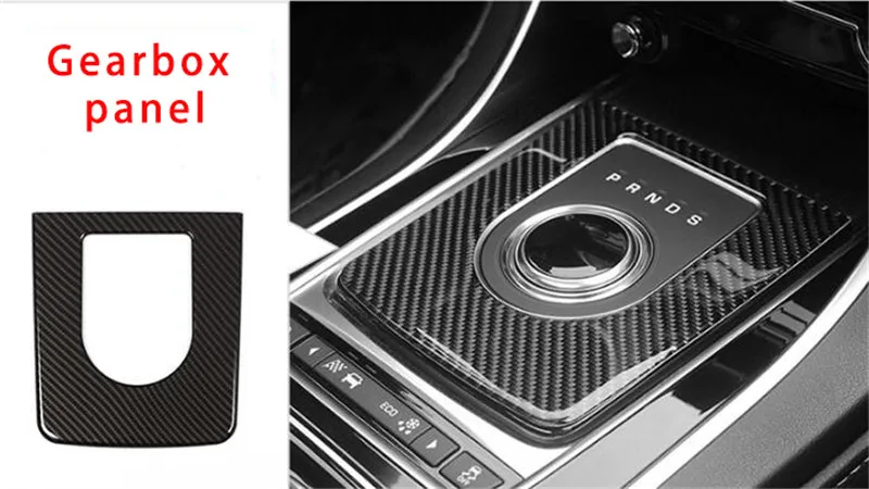 Для Jaguar XE xel карбоновое волокно коробка передач Панельное Литье отделка 1 шт