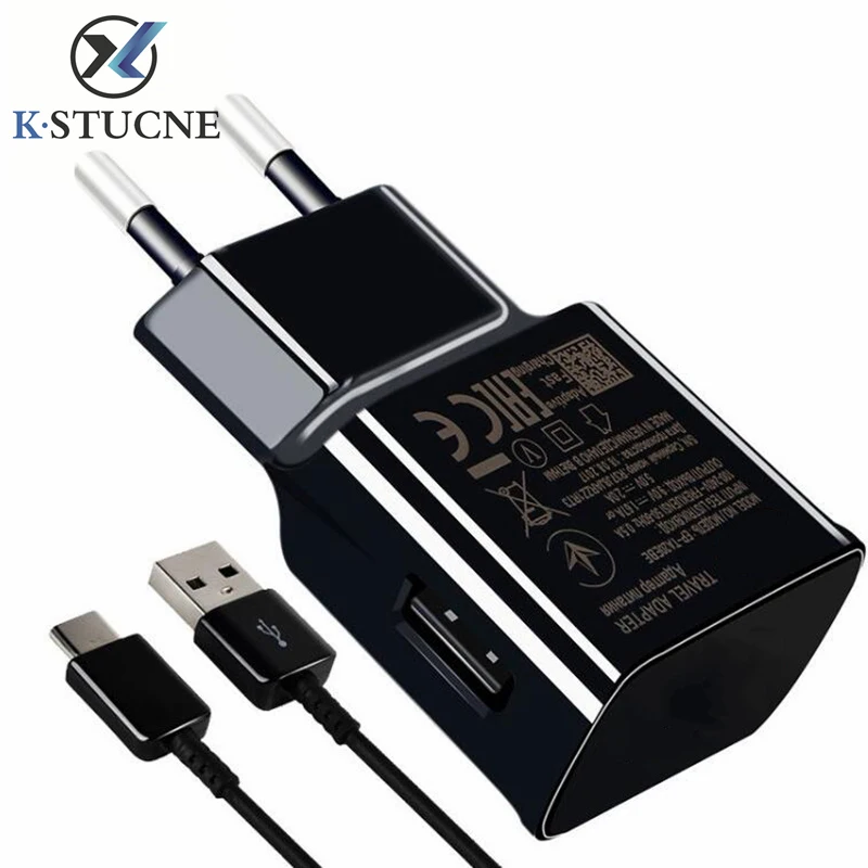 USB C для samsung S8 S9 plus Originele быстрое зарядное устройство 1,2 м usb type C кабель адаптер для путешествий EU/US Note8 S9 S8 C5 c7 C9 pro устройства