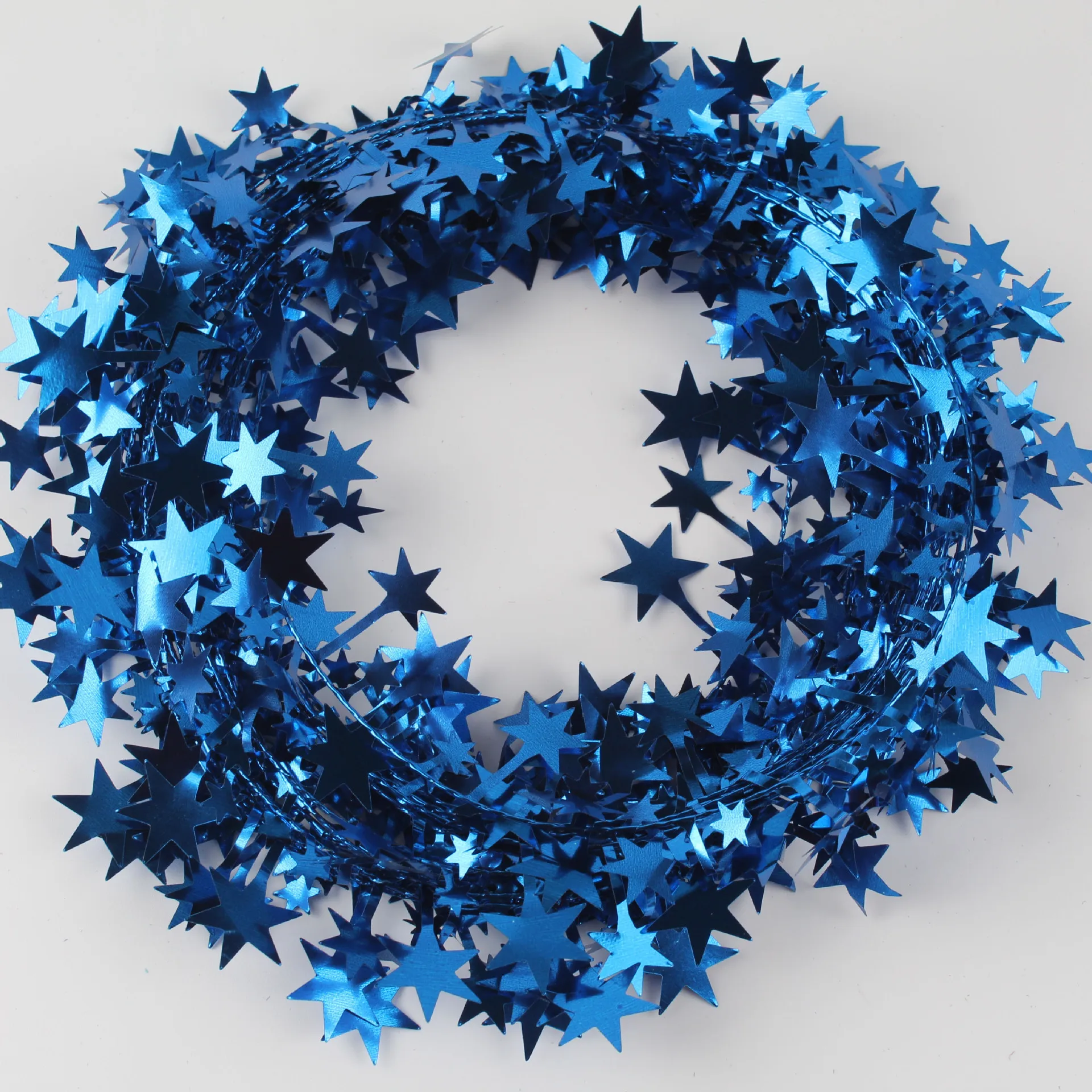 7.5 meter Gold Silver Stars Wire Garland Xmas Tree Decoration