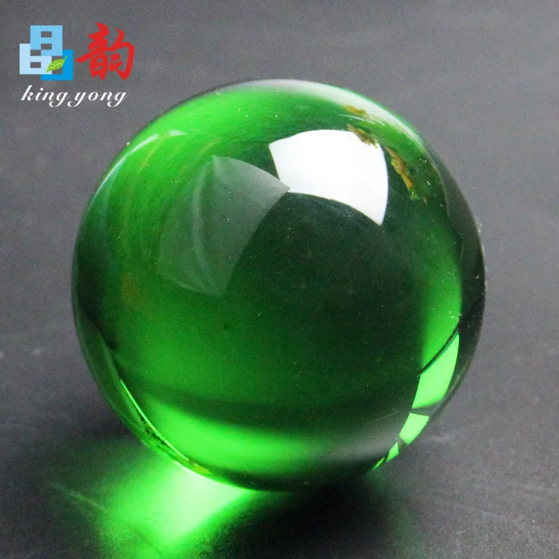 

Crystal Rhyme Pujiang Crystal Manufacturers K9 High Quality Material Green 100 Millimeter Home Decoration zhuan yun qiu Crystal