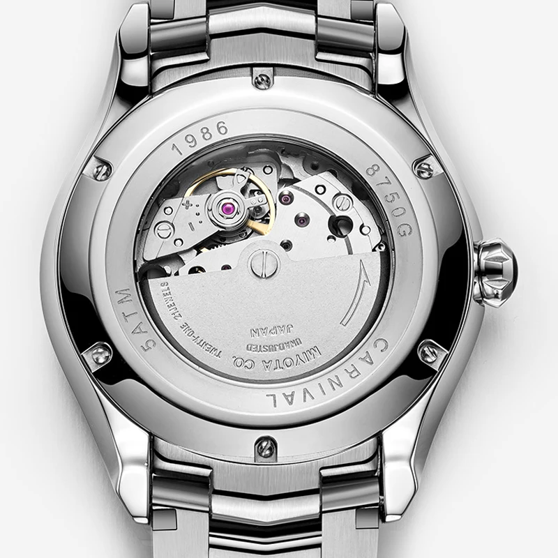 Carnival Brand Luxury Business Watch for Men High End MIYOTA Automatic Movement Mechanical Wristwatch Waterproof Luminous Montre