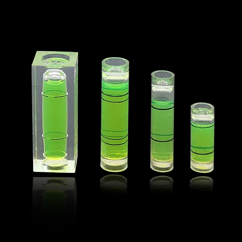 6-Pack Circular Bubble Levels - Domed Multi-Directional Spirit Levels With Mounting Screws