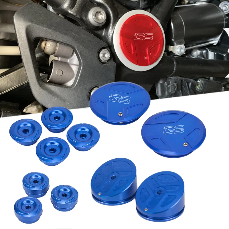 Blue Nawenson Motorcycle Frame Plug Kit Aluminum Frame End Caps for R1200GS LC 2013-2018 for R1200GS LC Adventure 2014-2018 for R1250GS/ADV 2019 