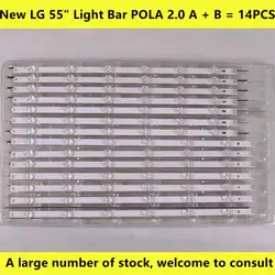 14 шт. Новый 12LED полосы схемы LZ5501LGEPWA-DL84-R LZ5501LGEPWA-DL84-L для 55 дюймов 55LA6200-CN 55LN5400-CN POLA2.0