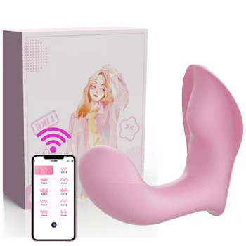 Wearable Butterfly Dildo Vibrator G Spot Sex Toys for Women Clitoris Stimulator APP Remote Control Panties Vibrating Masturbator 2