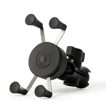 Universal 360 Degree Adjustable Cell Phone Holder Motorcycle Bike Bicycle Mirror Usb Charging Bracket Bicycle Moto Handle Grip