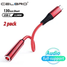 2 шт. в упаковке кабель 3,5 Jack type C 3,5 мм Aux адаптер Usb C до 3,5 мм аудио кабель Usb OTG type c адаптер для Oneplus 7t 7 Pro 6t Xiaomi
