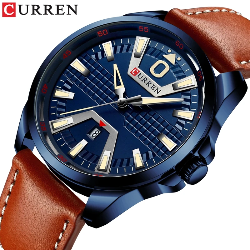 

CURREN 8379 Quartz Watches Men Business Wristwatch Waterproof Blue Color Watch for Man relogio feminino Clock Male 2019 News