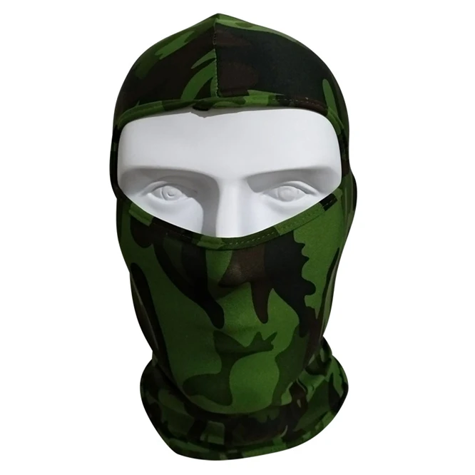 Jungle camouflage DHL, 100 шт., Балаклава, маска для лица, дышащая, мотоциклетная, тактическая, маска для лица, тушь для ресниц, лыжная маска, маска для всего лица, Гангстерская маска - Цвет: Jungle camouflage