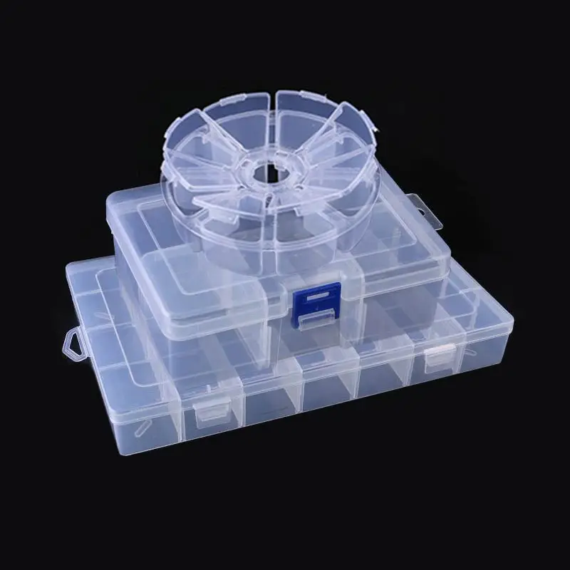Ящик для хранения ювелирных изделий пластиковый контейнер отсек 6-36 Сетки Серьги 1 шт. Регулируемый Органайзер витрина винтовой держатель шарик