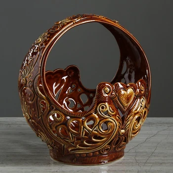 

Candy bowl "Doves" brown cutting 884489