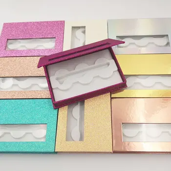 

20pcs Eyelash Packaging Box Eyelash Vendor Customized Boxes Custom Eyelash Packaging Box Wholesale Eyelash Box Glitter