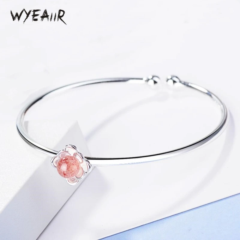 WYEAIIR Лотос сладкий розовый клубничный Кристалл Лунный камень цветок