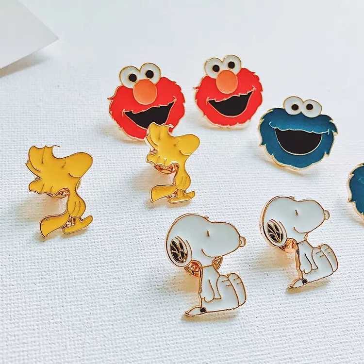 1 шт. Peanuts Rogue Dog мультфильм Kawaii брошь в виде щенка с металлическим маслом DIY Одежда