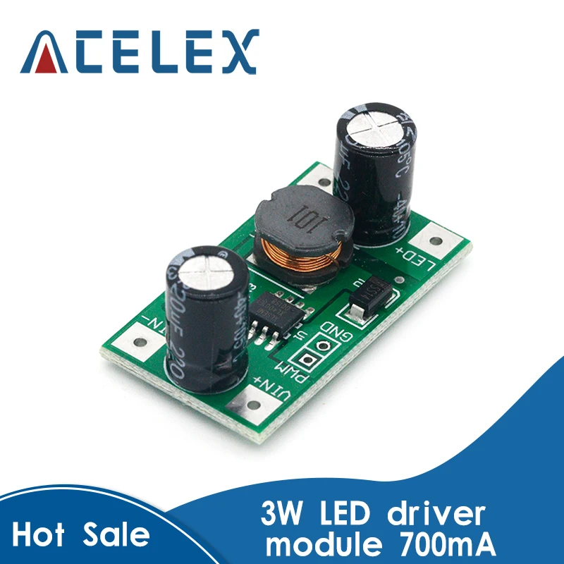 3W 5-35V LED Driver 700mA PWM Dimming DC to Step-down Constant Current | Инструменты