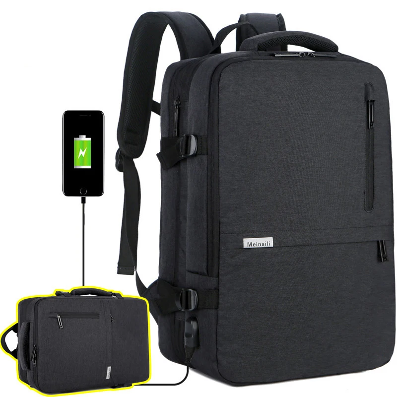 

Shoulders portable large capacity bag multi-function usb burden waterproof luggage bag male Bagpack Outdoor School Backpack