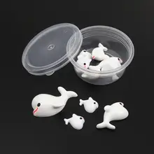 Doreen Box Cute Resin Dome Seals Cabochon Fruit Duck Rabbit Dolphin Animal White/Yellow Color DIY Making Jewelry Findings, 1Box