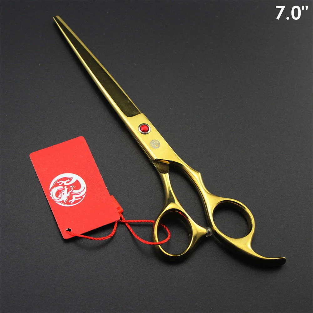 Professional Pet Grooming Scissors Cat Dog Hair Cutting Scissors Curved Shears Animal Pets Thinning Haircut Tool 7 inch dog grooming scissors dog grooming scissors kit