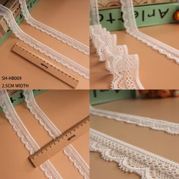 

2.5CM Wave LaceTrim Beautiful Lace Ribbon Fabric Trim DIY Garment Accessories Clothing Wedding Christmas Decoration Floral Embro