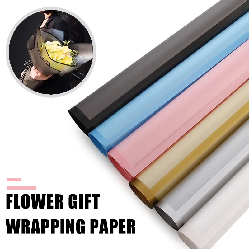 

Multi-Purpose Bouquet Packaging Paper Rose DIY Festival 60*60cm Plastic 20pcs/Pack Valentine'S Day Wedding Waterproof