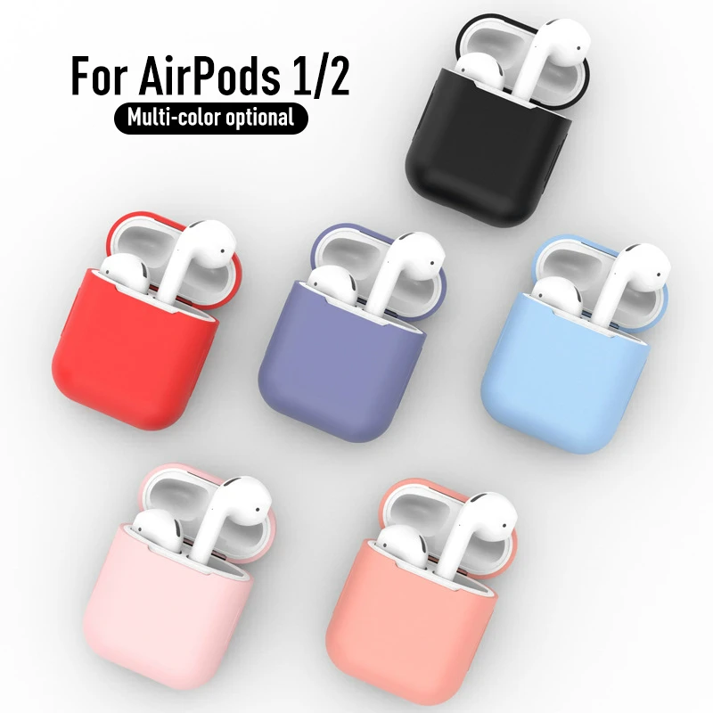 

For Apple Airpods 1 2 Case Soft Silicone Case Shockproof Cover Earphone Case Ultra Thin For Air Pods Protector Case