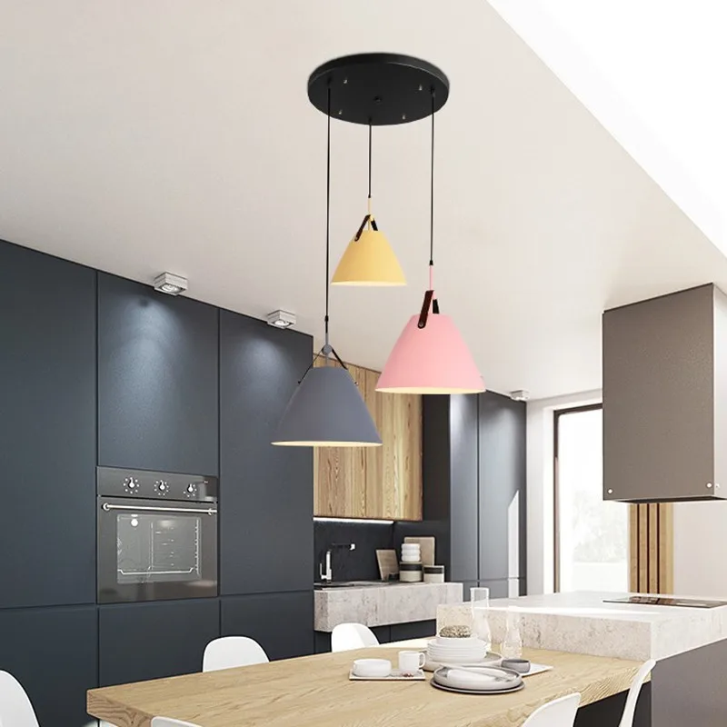 

Northern European-Style Restaurant Chandelier Three Head Restaurant Light Modern Minimalist Personalized & Creative Bar Counter