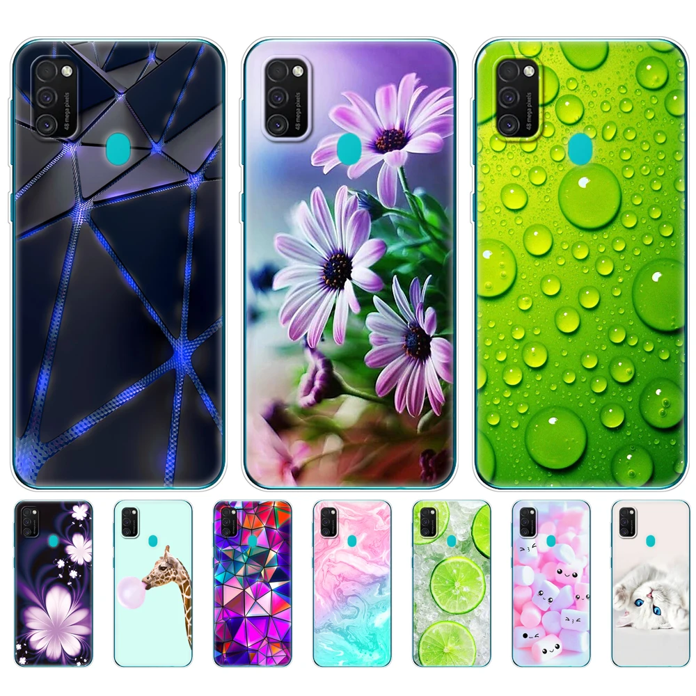 Чехол для Samsung M21 6 4 дюйма мягкий силиконовый чехол из ТПУ Galaxy M 21 SM M215FZGUSER m215 задняя