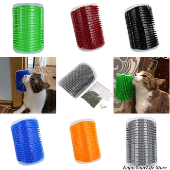 

Cat Self Grooming Pet Brush Cat Massage Hair Catnip Accessorie Face Dog Tickling With Comb Angle Removal And