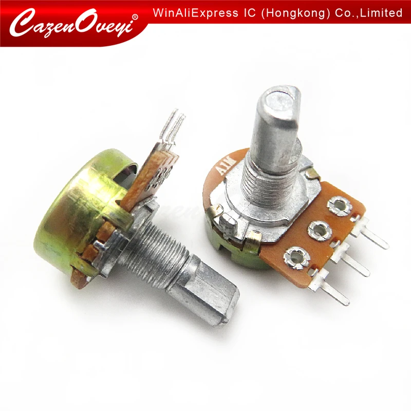 

5pcs/lot APAI 148 single-pole potentiometer A1M anti-handle length 15MMF with 41 steps In Stock