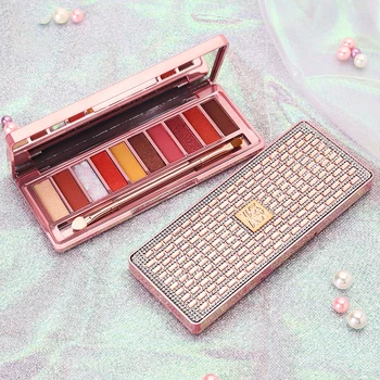 

Shimmer Diamond Eyeshadow Pallete Waterproof Cosmetic 10 Color Matte Bling Eyeshadow Glitter Eyeshadow Makeup Palette