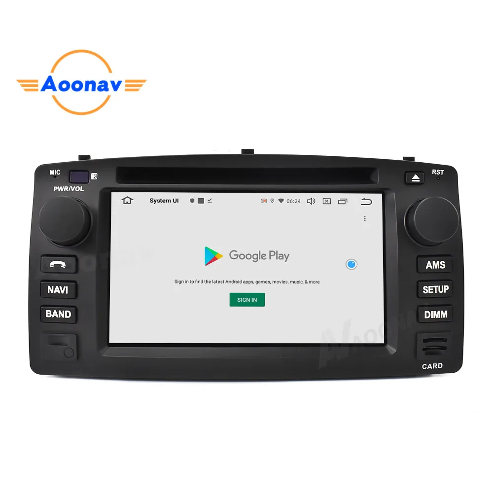 Автомобильный сенсорный экран Android 10 0 GPS Аудио Видео плеер для Toyota Corolla EX 2001-2006