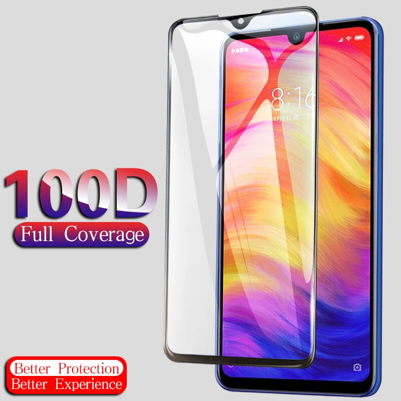 

100D Tempered Glass For Xiaomi Redmi Note 8 7 5 K20 Pro Screen Protector Redmi Note 6 5 Plus 6A 7A 8A Protection Glass Film