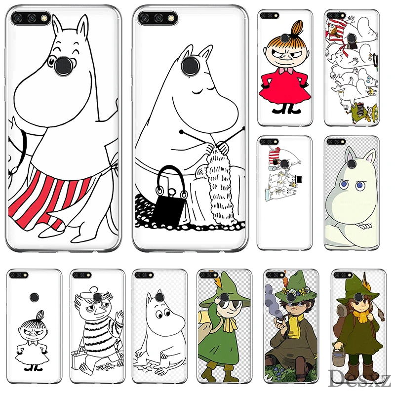 

Mobile Phone Case For Huawei Mate 30 10 20 Pro Lite Y6 Y7 Y9 Nova 2i 3i 5i 2 3 4 Cover Lovely Hippo Moomin