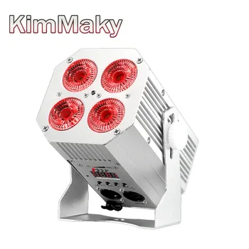 

DHL shipping Freedom Par Hex-4 4*18w 6in1 RGBWA+UV DMX Wireless Battery Powered Uplighter Infrared //wedge battery freedom par