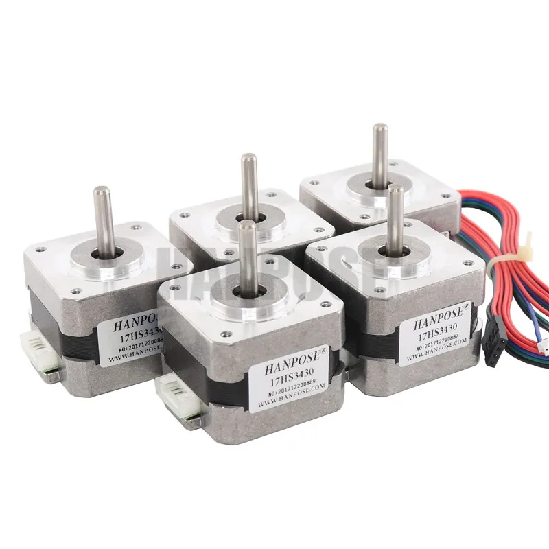 100 шт./лот NEMA17 для 12vdc 2800g. см 34 мм Длина 4-привести 17hs3430 17 Двигатель Шаговые двигатели ce Рош iso лазера CNC Измельчить 3D-принтеры