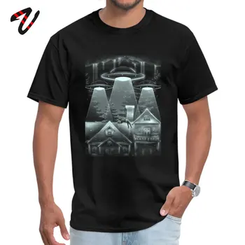 

Abduction! Awesome Men T-shirt New Arrival Alien Tees UFO Tops Alien Human Print Geek Clothing Adult Cotton T Shirt Dropshipping