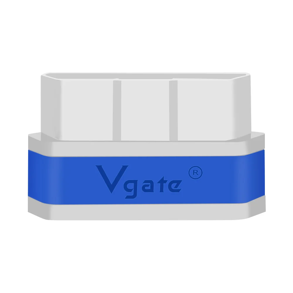 Vgate iCar2 OBDII код ридер wifi Версия Поддержка obd2 протоколы эта версия поддерживает Android, IOS и Windows системы - Цвет: White and Blue