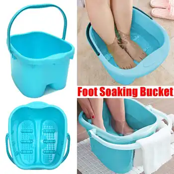 

Roller Foot Massager Tub Foot Wash Tub Massage Bucket Travel Bucket Balls Bathing Feet warm Winter