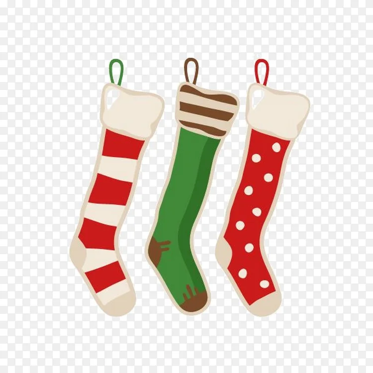 圣诞老人圣诞长袜旧式服装卡通圣诞袜