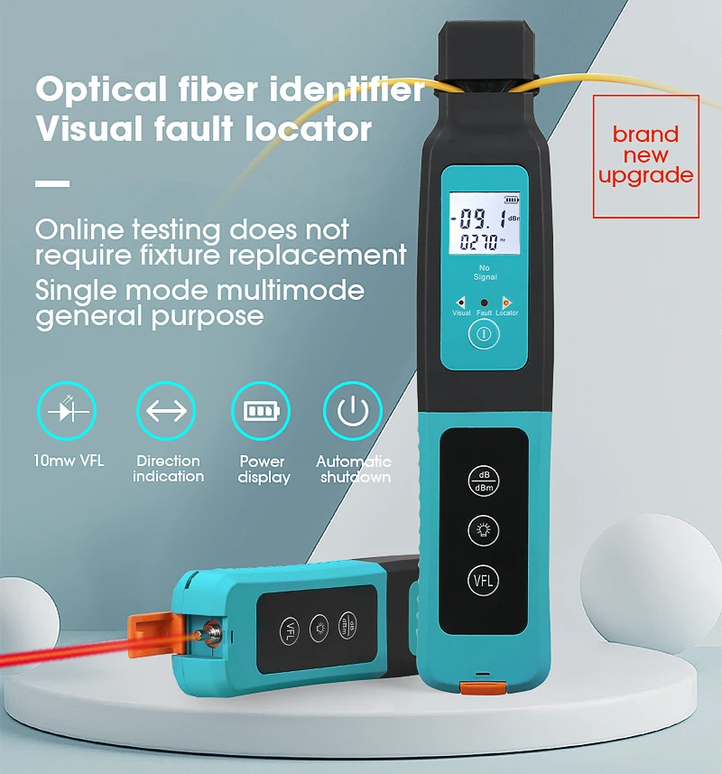 Identificador óptico de fibra óptica de alta calidad, AUA-40 con localizador Visual de fallos integrado de 10mw, nuevo de 2020