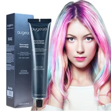 

Multicolor Hair Dye Hair Cream Professional Hair Color Dyeing Permanent Paint Sliver Gray 10Colors Dye Hair Color Cream