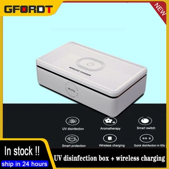 

UV Sterilizer Box 15W Wireless QC 3.0 Fast Charging Smart Home Smart Sterilization for Smart Watch Phone Nail Tools Accessoies