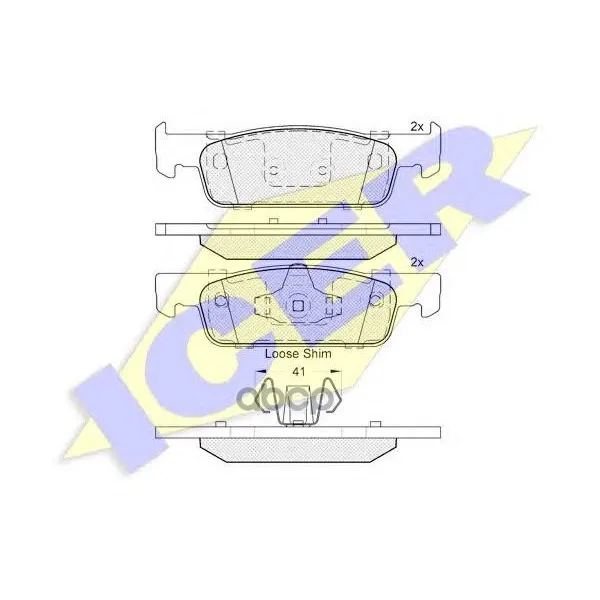 182115_колодки Дисковые Передние! Renault Clio Iv, Dacia Logan Ii/Sandero Ii 1.2/1.5dci 12 Icer 182115 Icer арт. 182115
