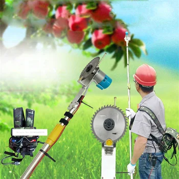 Online Electric Pruning Shears Branch Shears Household High Branch Saw 1.2-3.6 Meters High-altitude Telescopic Shears 220V 12V 20A/40A